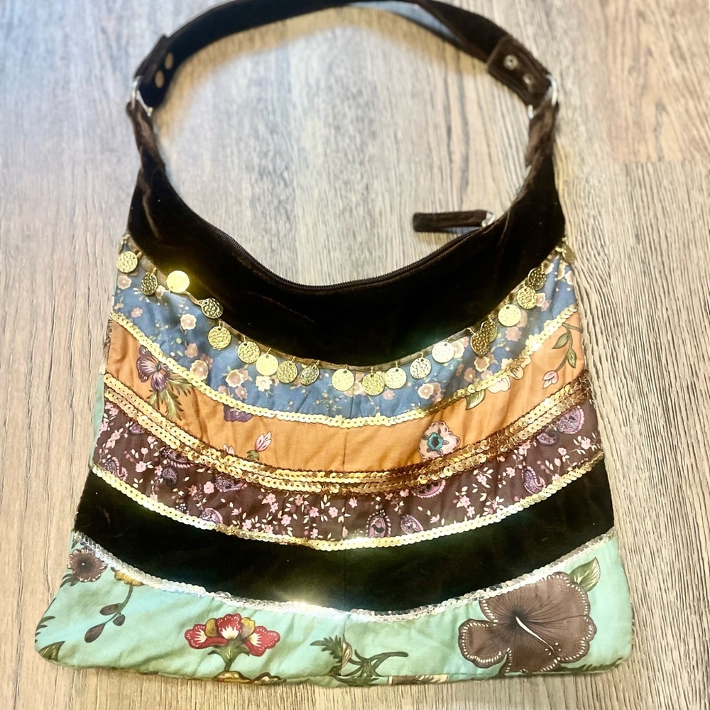 Y2K Patchwork Shoulder Bag